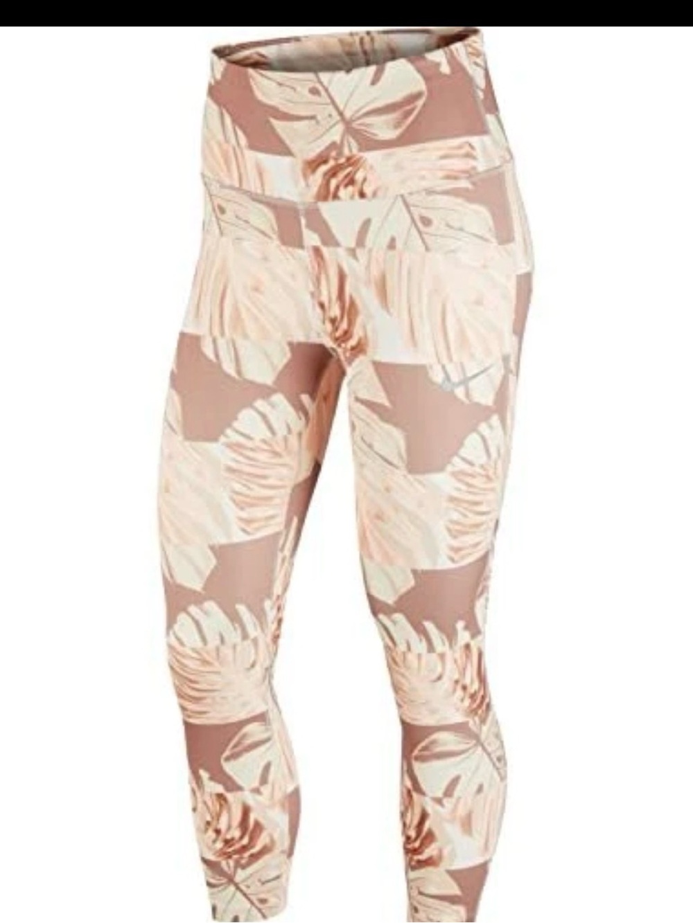 Nike Dri-FIT Tropical Leaf Tight Fit Cropped Leggings. NWT